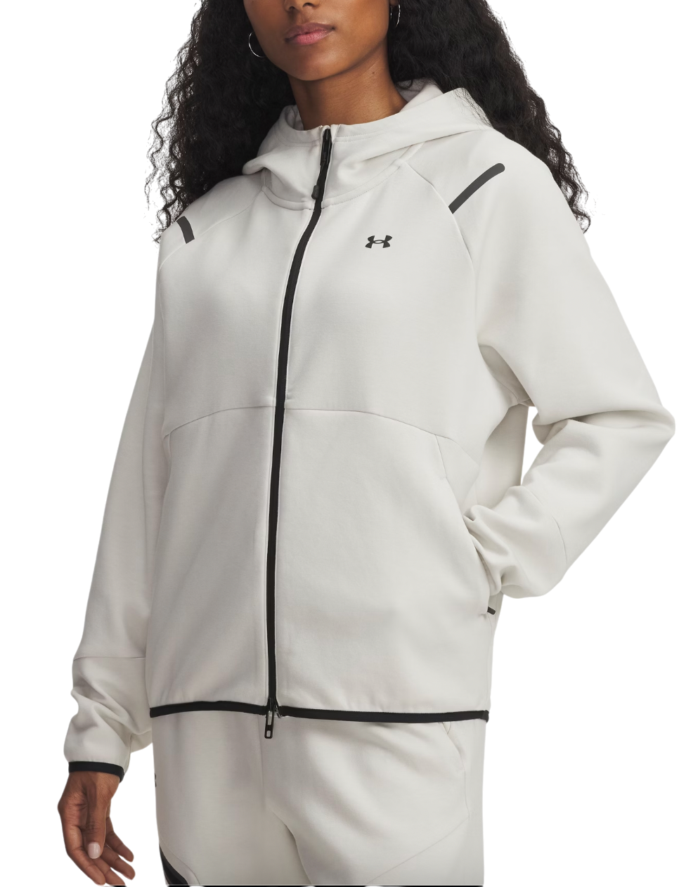 Jakke Under Armour Under Armour Unstoppable Fleece Hooded Jacket Hvid | 1379842-110, 0
