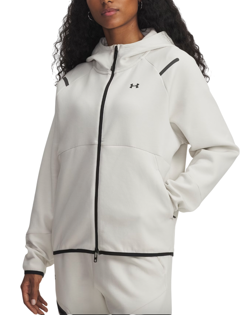 Jakke Under Armour Under Armour Unstoppable Fleece Hooded Jacket Hvid | 1379842-110