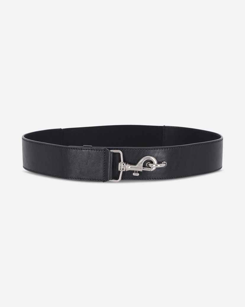 Bælter Dries Van Noten Elasticated Leather Belt Sort | 252-021404-151 900