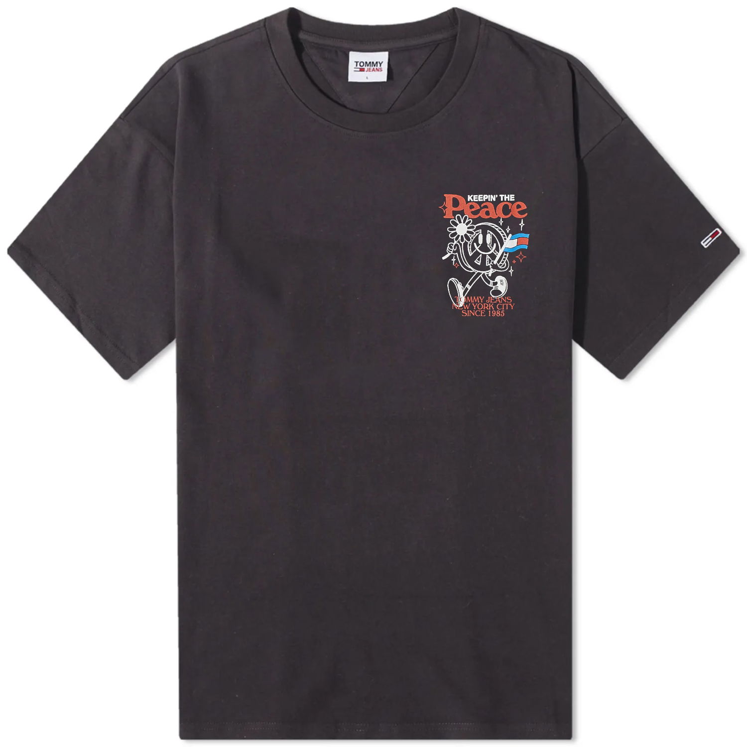 T-shirt Tommy Hilfiger Homegrown Smiley Tee Sort | DM0DM16226BDS, 0