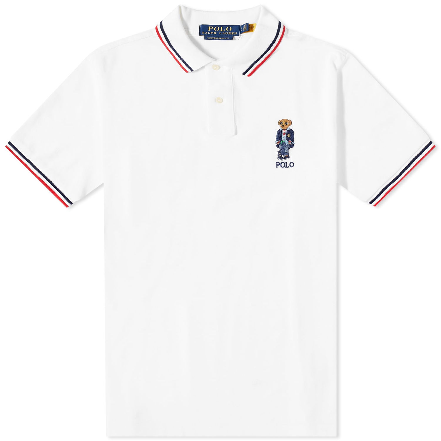 Polo skjorte Polo by Ralph Lauren Regatta Bear Polo Hvid | 710863211005, 0