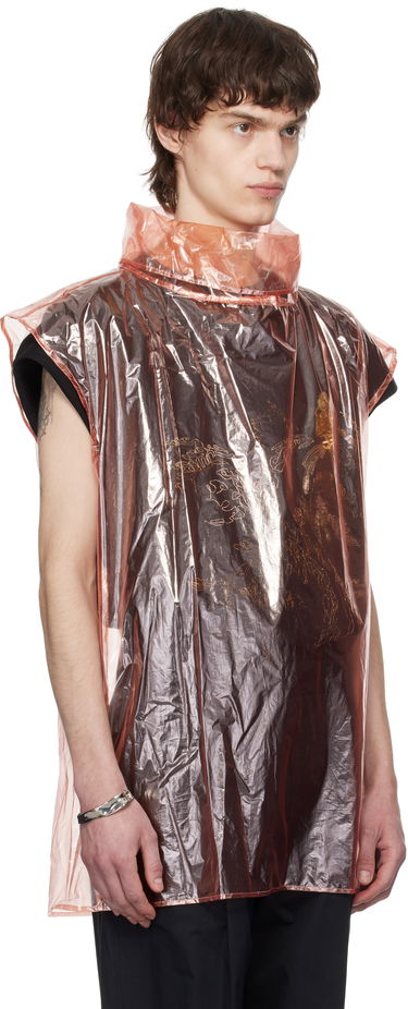 Skjorte Dries Van Noten Dries Van Noten Sheer Sleeveless T-Shirt Orange | 251-020760-1258, 1