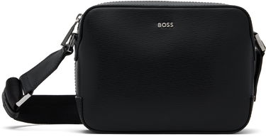 Skuldertaske BOSS BOSS Textured Logo Crossbody Bag Sort | 50548274, 0