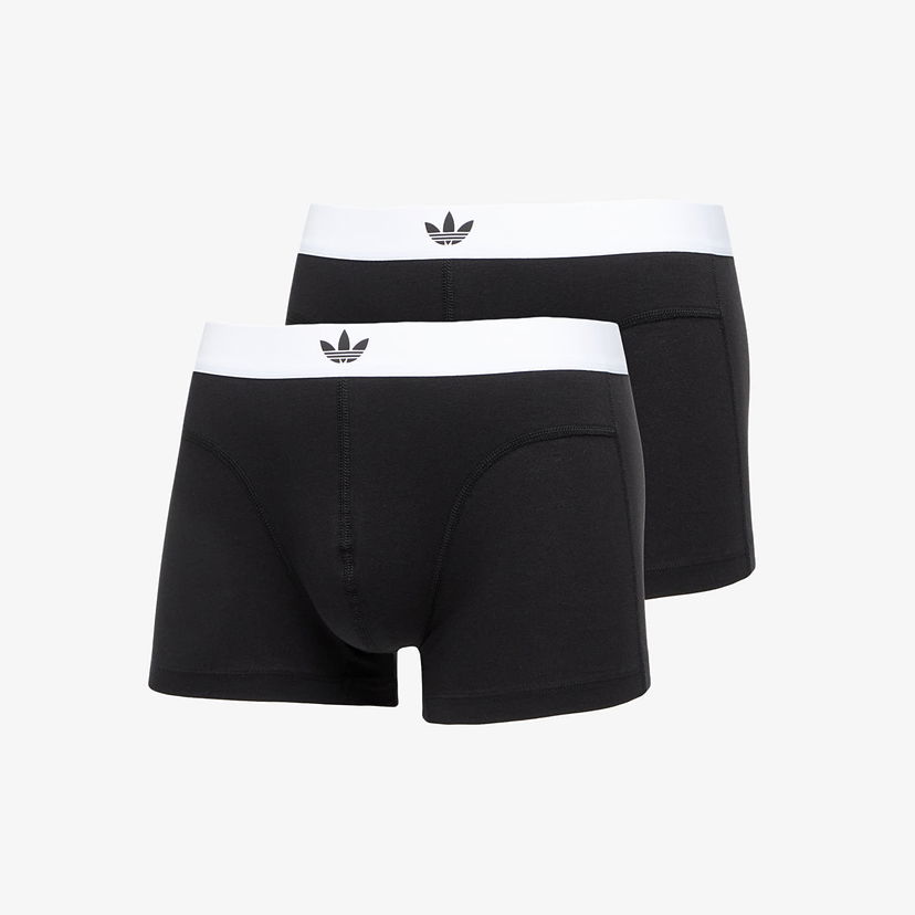 Boksere adidas Originals adidas Comfort Flex Cotton Body Lines Trunk 2-Pack Sort | 4AR005-000