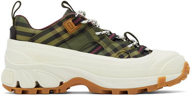 Sneakers og sko Burberry Check Arthur Sneakers 'Green & Burgundy' Grøn | 8043099, 0