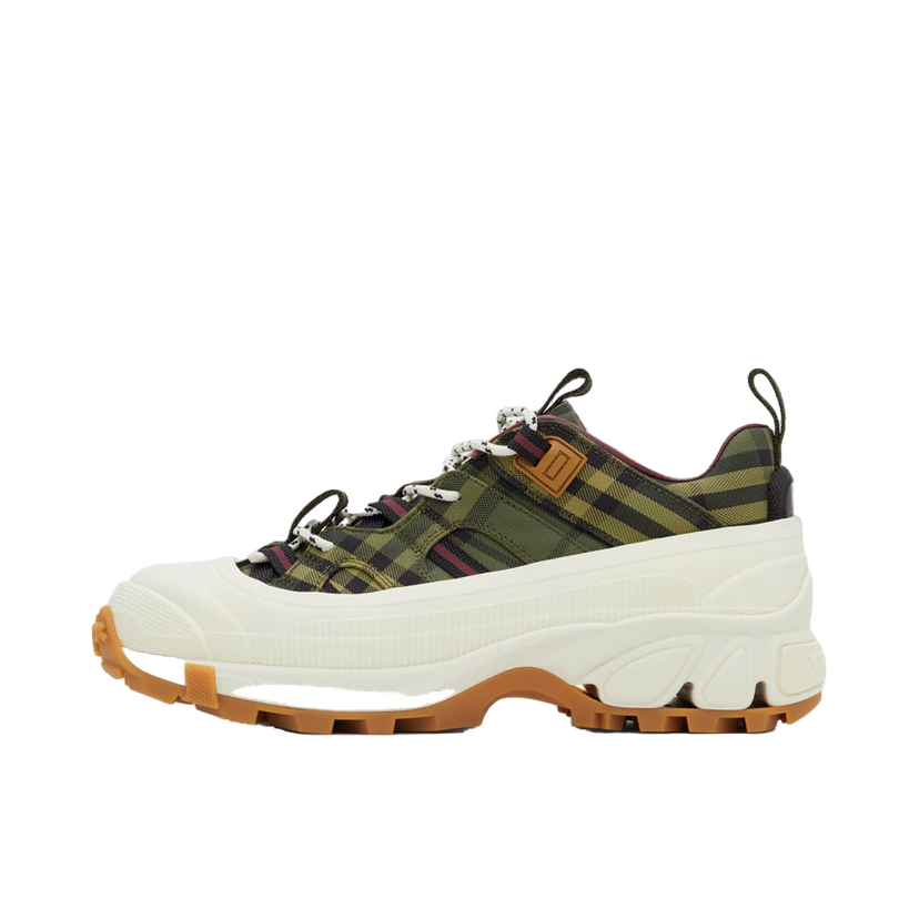 Sneakers og sko Burberry Check Arthur Sneakers 'Green & Burgundy' Grøn | 8043099