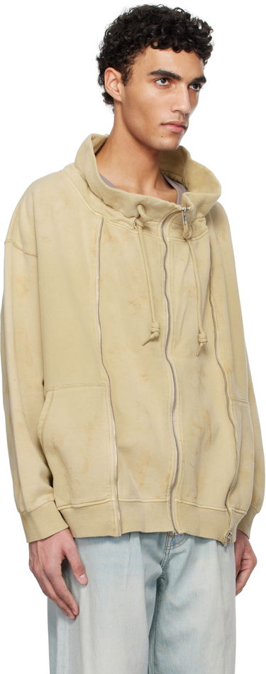 Sweatshirt R13 R13 Paperbag Zip-Up Sweatshirt Beige | R13WK347-001BF, 1