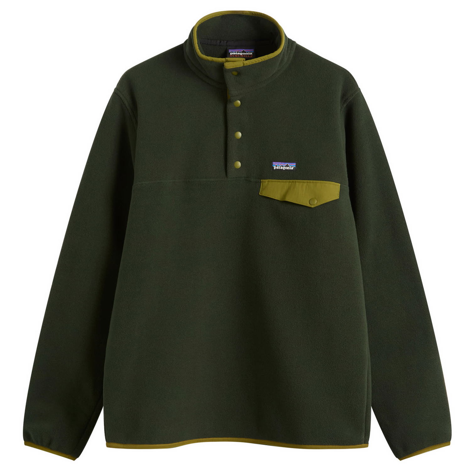 Sweater Patagonia Lightweight Synchilla Snap-T Pullover Grøn | 25551-OLGG, 1
