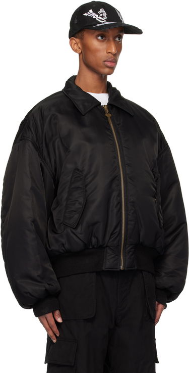 Bomberjakke We11done Collar Bomber Jacket Sort | WD-JP3-24-023-U-BK, 1