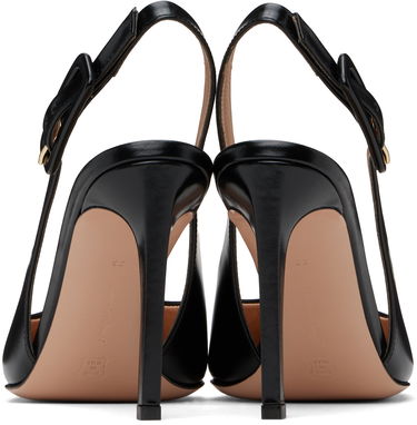 Sneakers og sko Gianvito Rossi Tokio Leather Slingback Heels Sort | G95441-95RIC-TOK, 1