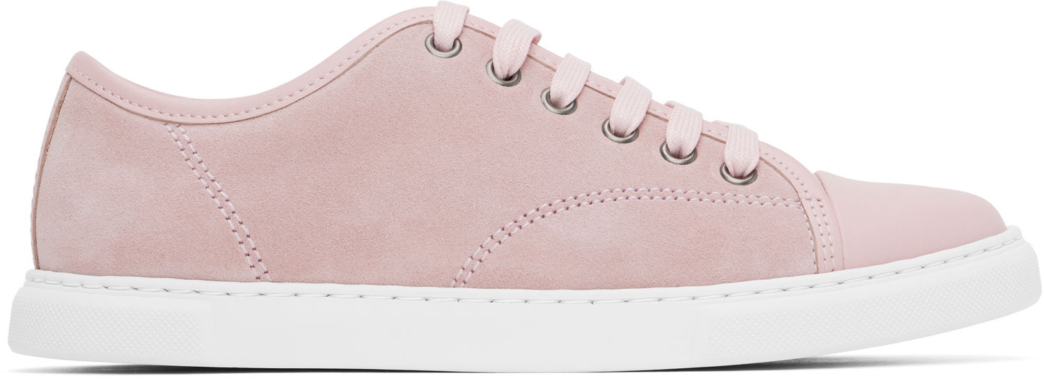 Sneakers og sko LANVIN DBB1 Leather & Suede Sneakers Lyserød | FW-SKDBB1-ANAP-H24, 0
