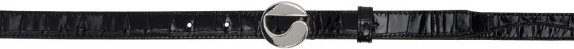 Bælter Coperni Coperni Skinny Logo Leather Belt Sort | COPBE10838