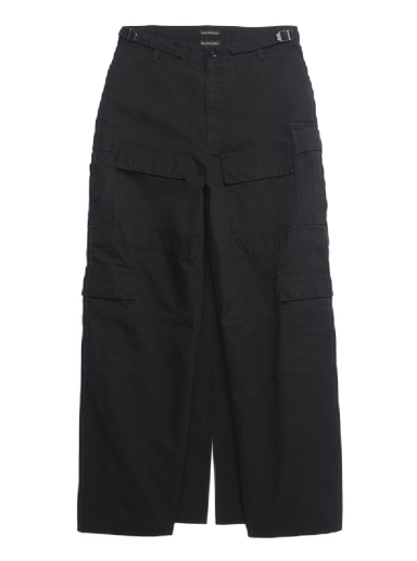 Bukser Balenciaga Apron Cargo Pants Skirt Sort | 748599TKP271000