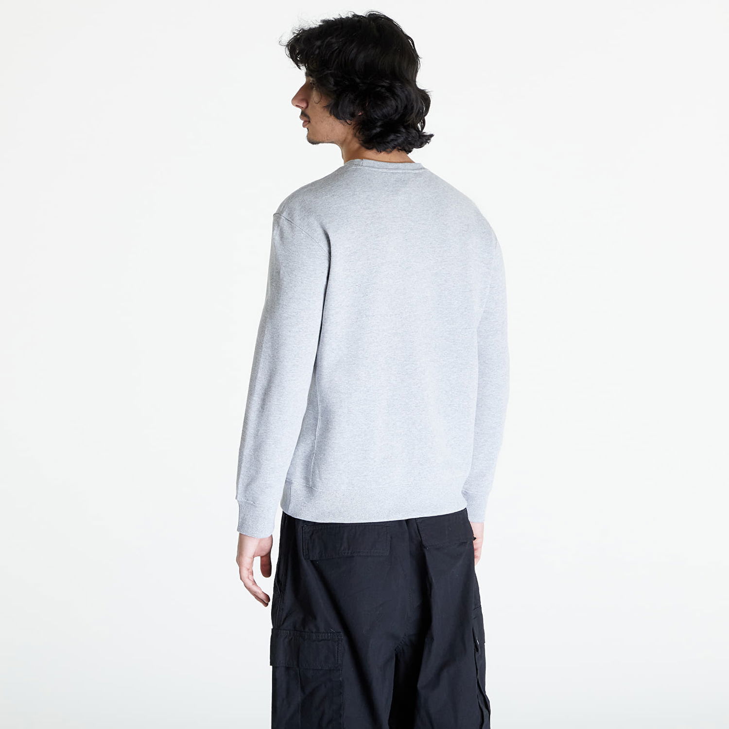 Sweatshirt Lee Plain Crew Sweatshirt Grå | L81ITJMP, 1