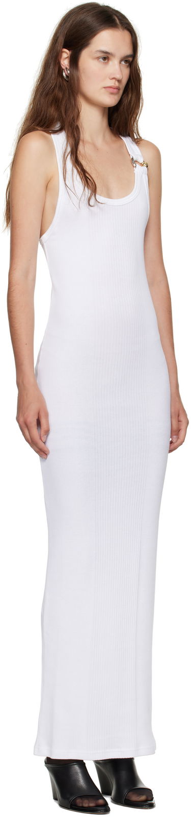 Kjole Jean Paul Gaultier Jean Paul Gaultier 'The Piercing' Maxi Dress Hvid | 25/03-W-DR067-J014-01, 1