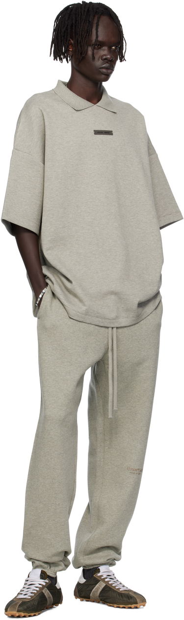 Polo skjorte Fear of God ESSENTIALS 90s Fit Piqué Short Sleeve Polo Grå | 125SP254405F, 3