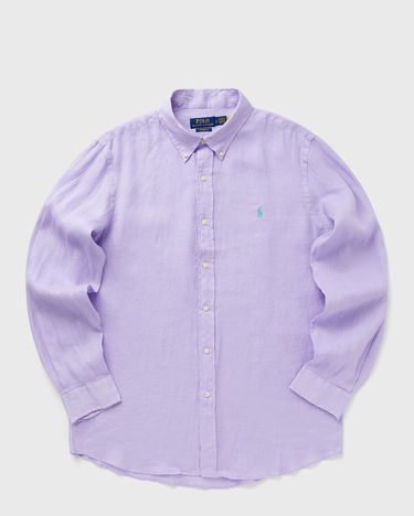 Skjorte Polo by Ralph Lauren Ralph Lauren Custom Fit Linen Long Sleeve Shirt Lilla | 710966294014, 0