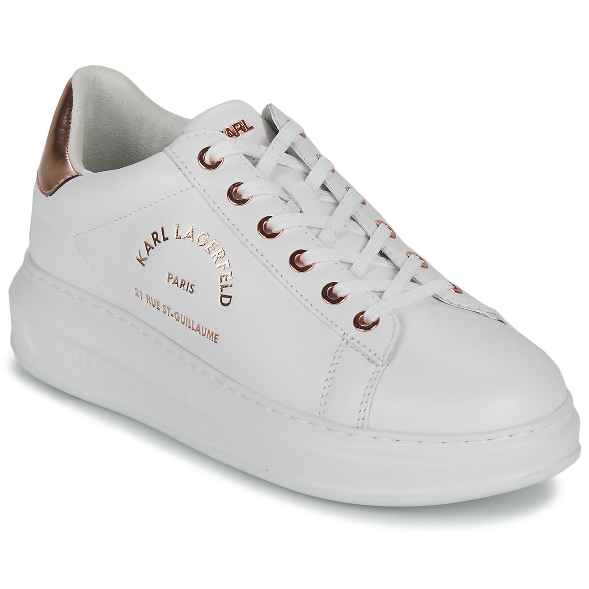 Sneakers og sko KARL LAGERFELD KAPRI Maison Karl Lace Hvid | KL62538-01P, 1