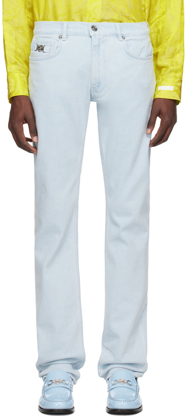Jeans Versace Versace Slim-Fit Jeans Blå | 1011693_1A10874