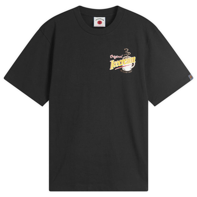 T-shirt BBC IceCream ICECREAM Diner Coffee Graphic Tee, Size Large Sort | IC25251-BLK