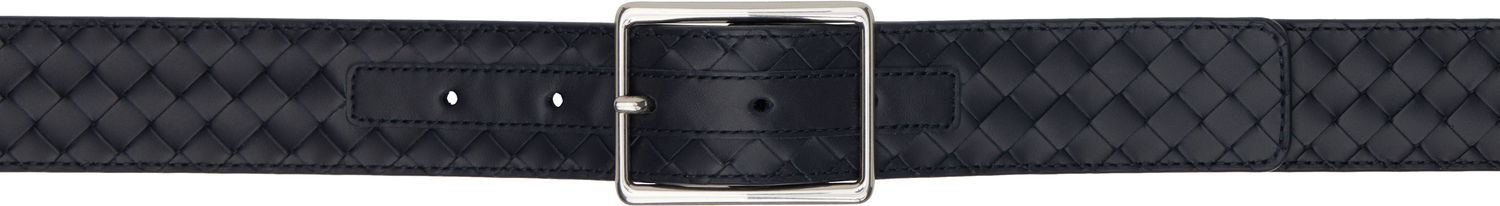 Bælter Bottega Veneta Bottega Veneta Intrecciato Piccolo Leather Belt Mørkeblå | 796783V4LQ14028, 0