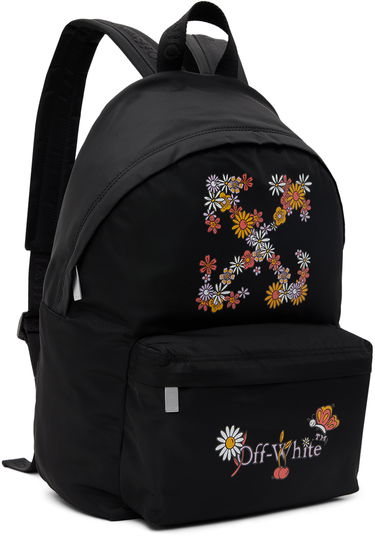 Rygsæk Off-White Off-White Funny Flowers Backpack Sort | OGNB001S24FAB0011084, 1