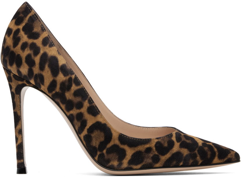 Sneakers og sko Gianvito Rossi Suede Leopard Print Pumps Brun | G28470-15RIC-CMD