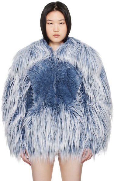 Frakker Diesel Faux-Fur Jacket Blå | A16453 0KNAB, 0