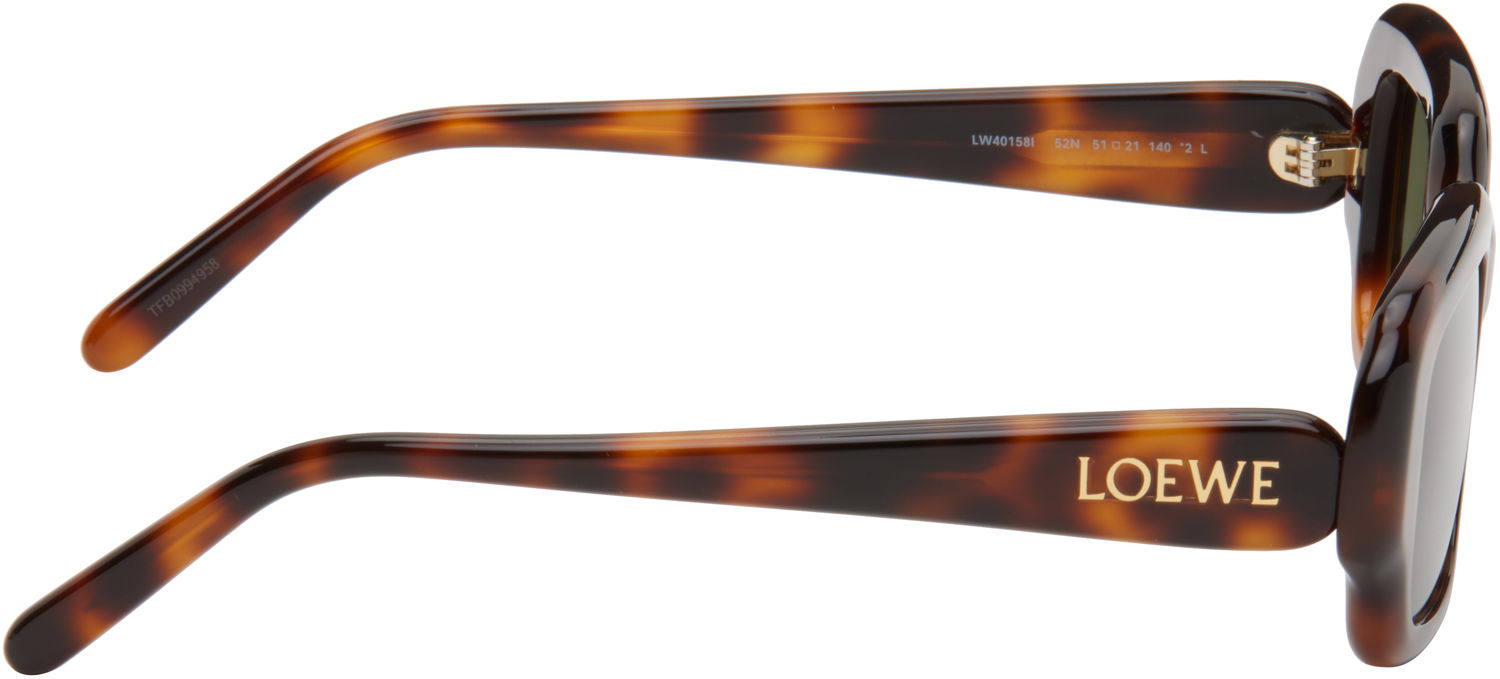 Solbriller Loewe Loewe Rectangular Slim Sunglasses Brun | LW40158I@5152N 192337200236, 1
