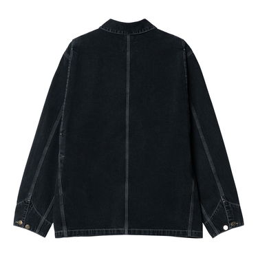 Frakker Carhartt WIP OG Chore Coat "Black heavy stone wash" Sort | I031896_89_60, 6