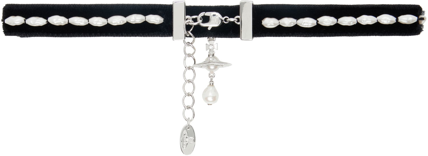 Halskæde Vivienne Westwood Vivienne Westwood Aleksa Pearl Choker Sort | 6303003J-02P542-, 1