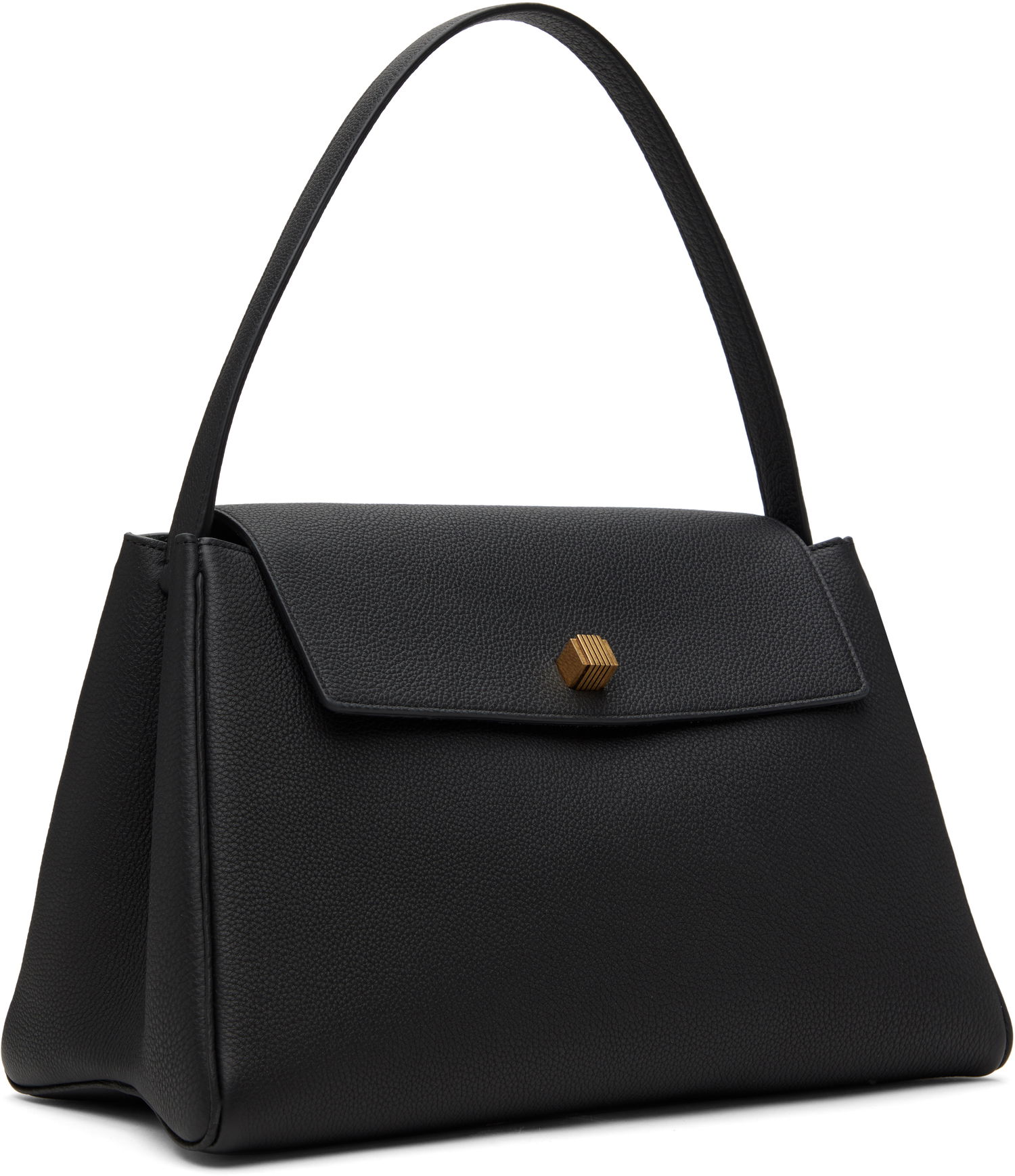 Håndtaske Khaite KHAITE Audrey Leather Top Handle Bag Sort | H2044-914, 1