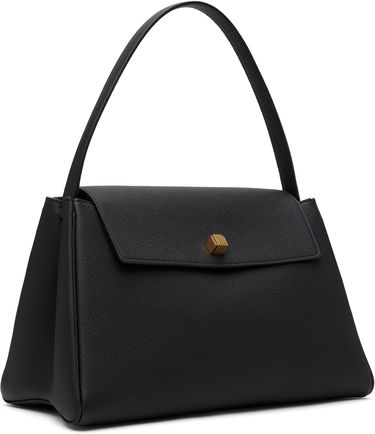 Håndtaske Khaite KHAITE Audrey Leather Top Handle Bag Sort | H2044-914, 1