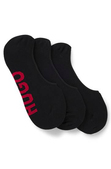 Sokker BOSS Three-Pack of Invisible Socks with Large Logos Sort | 50541589, 0