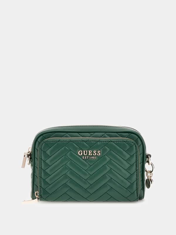 Håndtaske GUESS Quilted Mini Crossbody Bag Grøn | HWQG9508140, 0