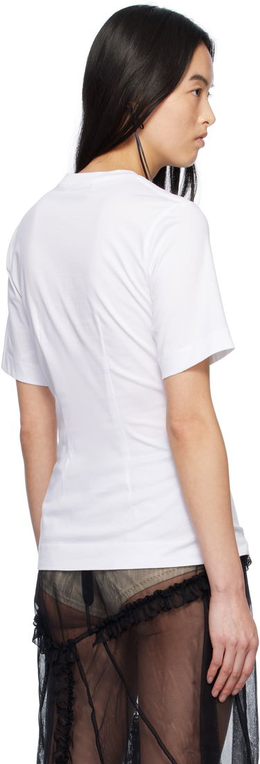 T-shirt Simone Rocha Simone Rocha Balconette Bust Detail T-Shirt Hvid | 5323 0553, 2