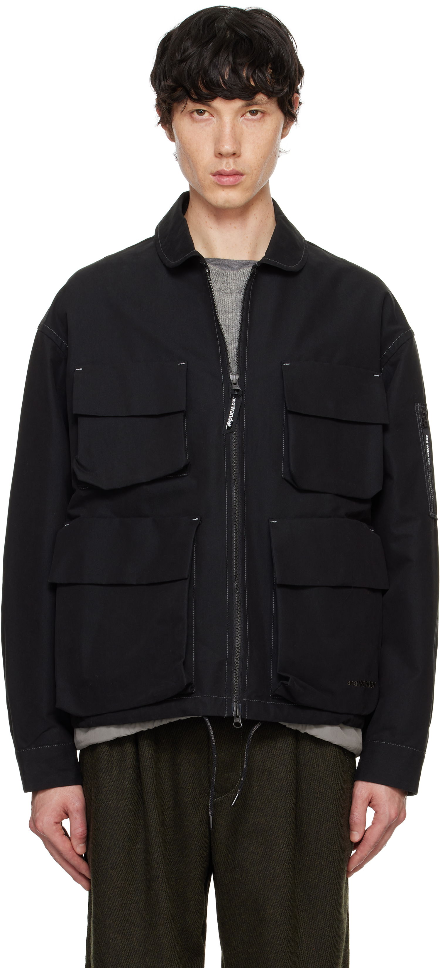 Jakke and wander Twill Field Jacket Sort | 5744281138, 0