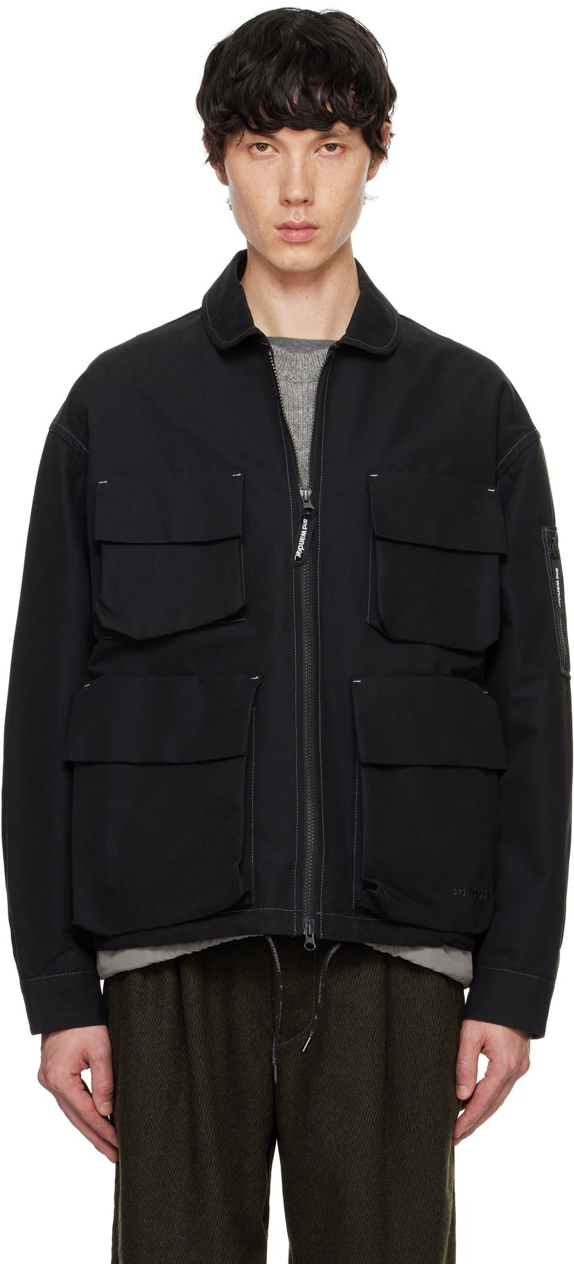 Jakke and wander Twill Field Jacket Sort | 5744281138