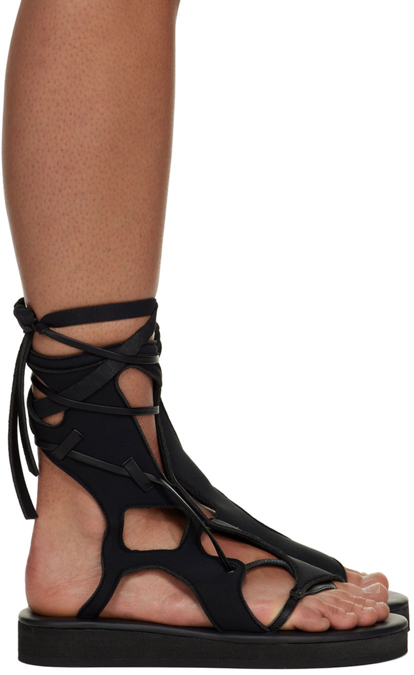Tilbehør Ottolinger Ottolinger Strappy Flat Sandals Sort | 3100403