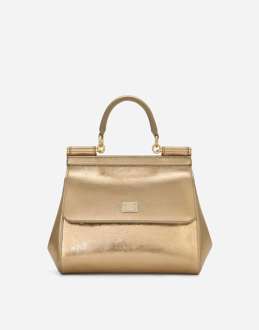 Håndtaske Dolce & Gabbana Dolce & Gabbana Sicily Medium Handbag Metalisk | BB6003AO8558H945