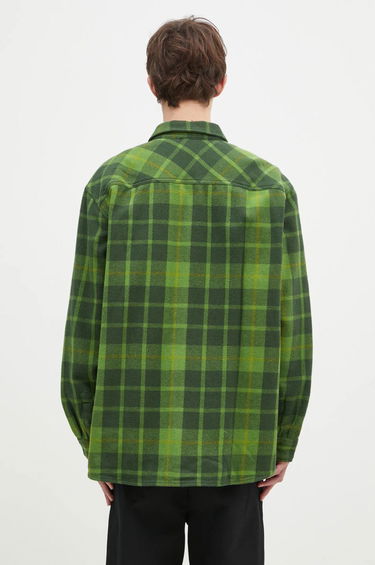 Skjorte WOOD WOOD Wood Wood Day Heavy Flannel Shirt Relaxed Fit Grøn | 10325302.5167, 2
