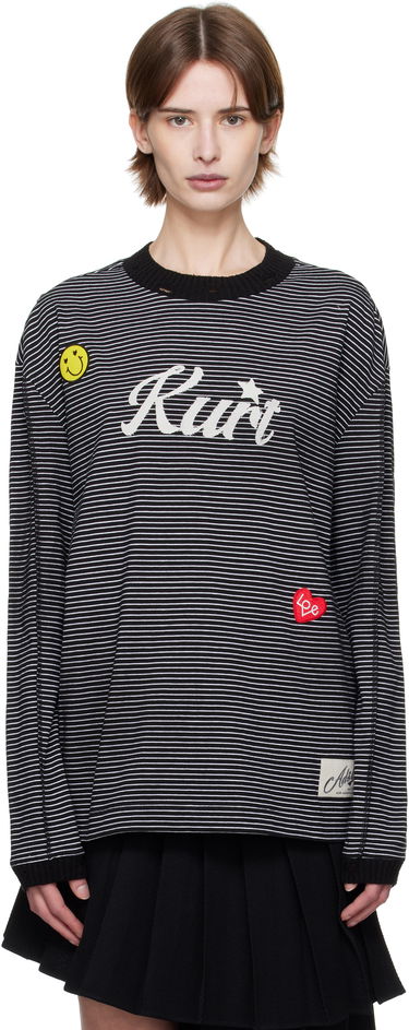 Sweater Andersson Bell Andersson Bell Kurt Striped Long Sleeve T-Shirt Sort | atb1247m, 0