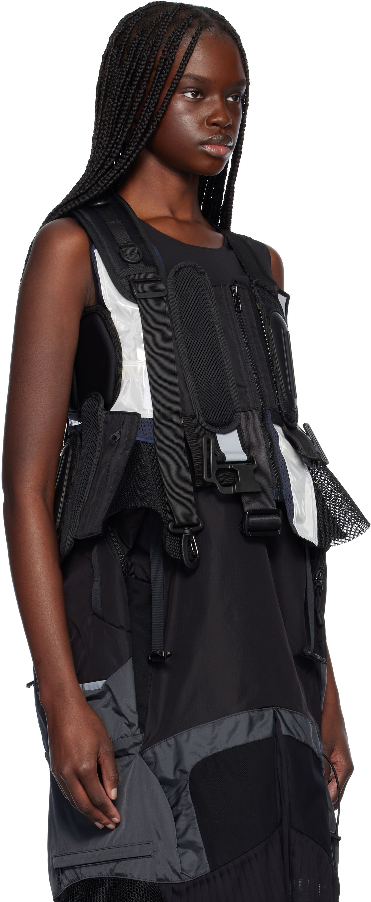 Vest Junya Watanabe Junya Watanabe Komine Protector Paneled Vest Sort | JO-V002-S25, 1