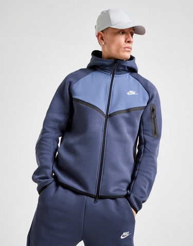 Sweatshirt Nike Tch Mix Wr Full-Zip Hoodie Mørkeblå | IH4302-437, 0