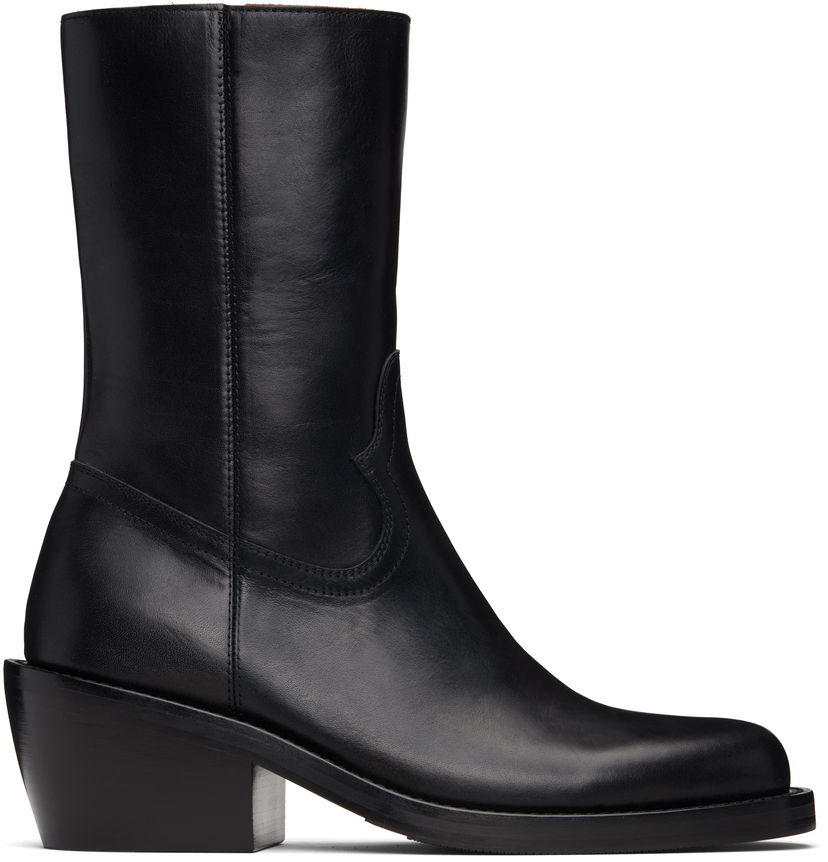 Sneakers og sko Dries Van Noten Dries Van Noten Zip Boots Sort | 252-021706-102