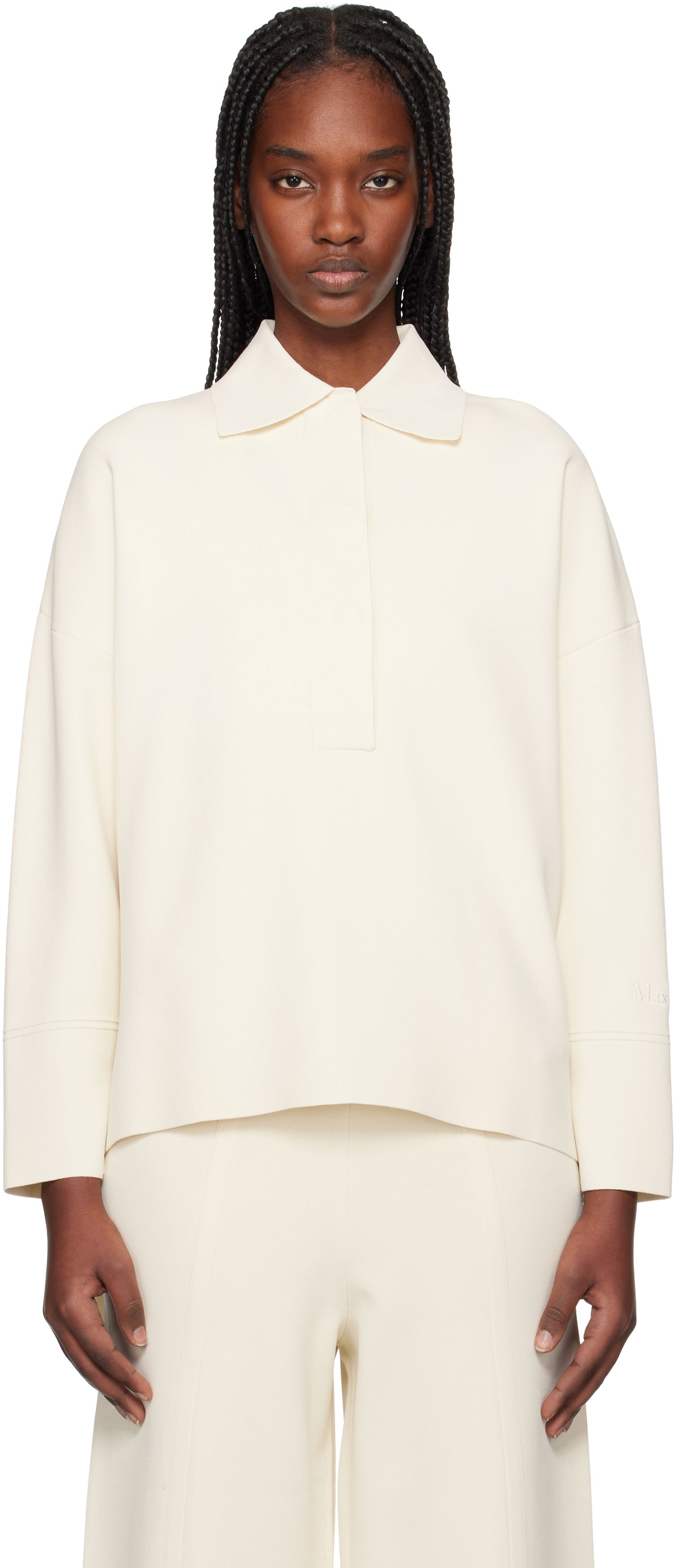 Sweater Max Mara Max Mara Vand Polo Shirt Hvid | 2511361068600, 0