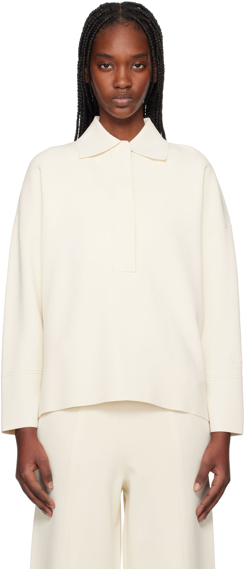 Sweater Max Mara Max Mara Vand Polo Shirt Hvid | 2511361068600