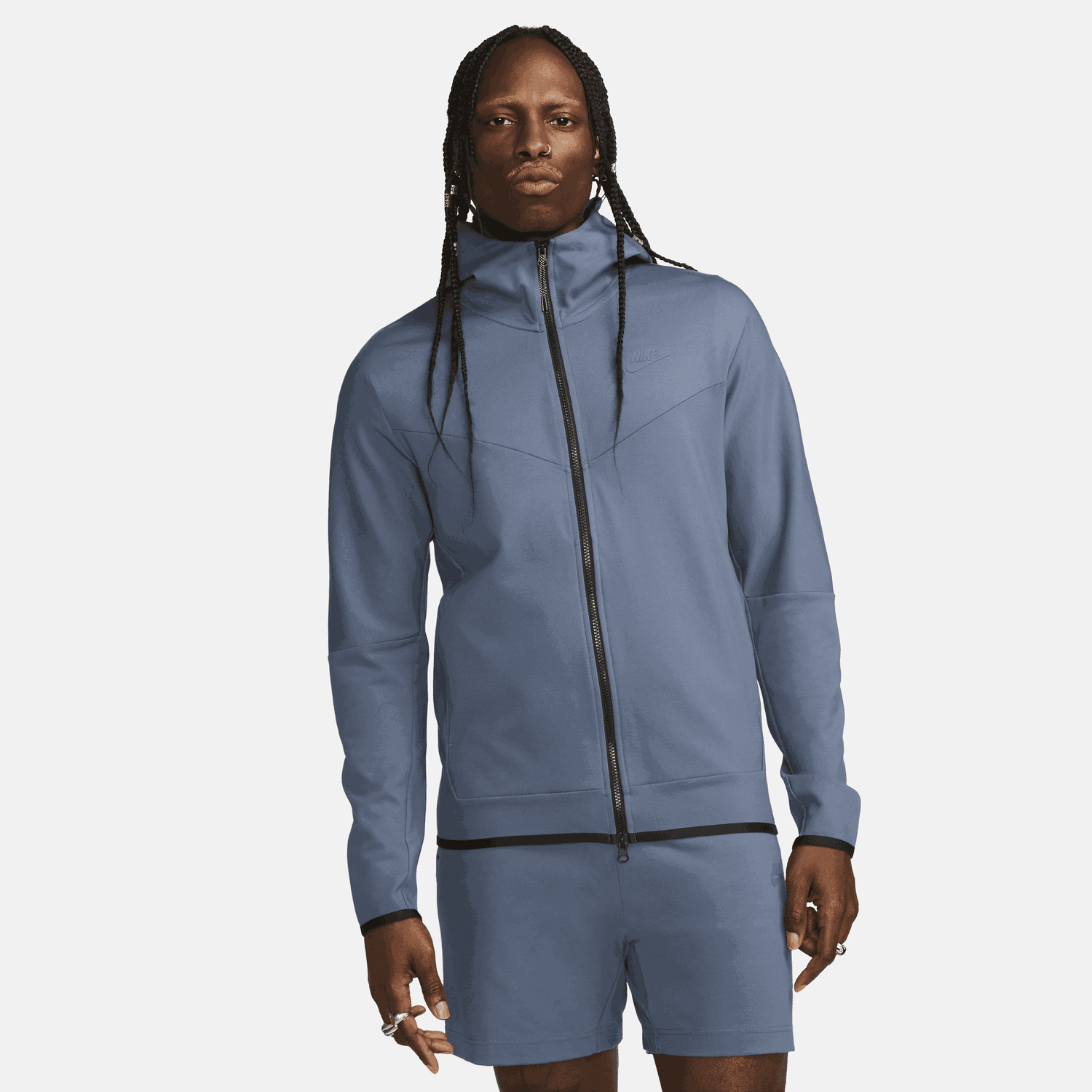 Sweatshirt Nike Sportswear Tech Fleece Lightweight Mørkeblå | DX0822-491, 0