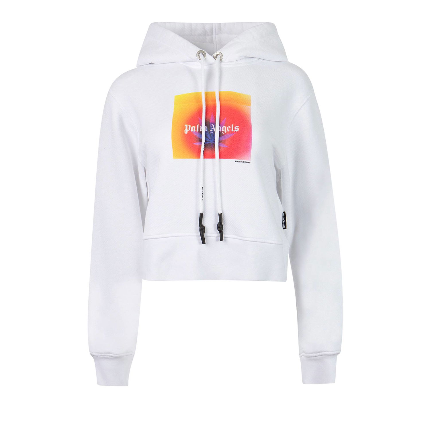 Sweatshirt Palm Angels x The Webster Square Leaf Hoodie Hvid | PWBB022G21FLE0070120, 1