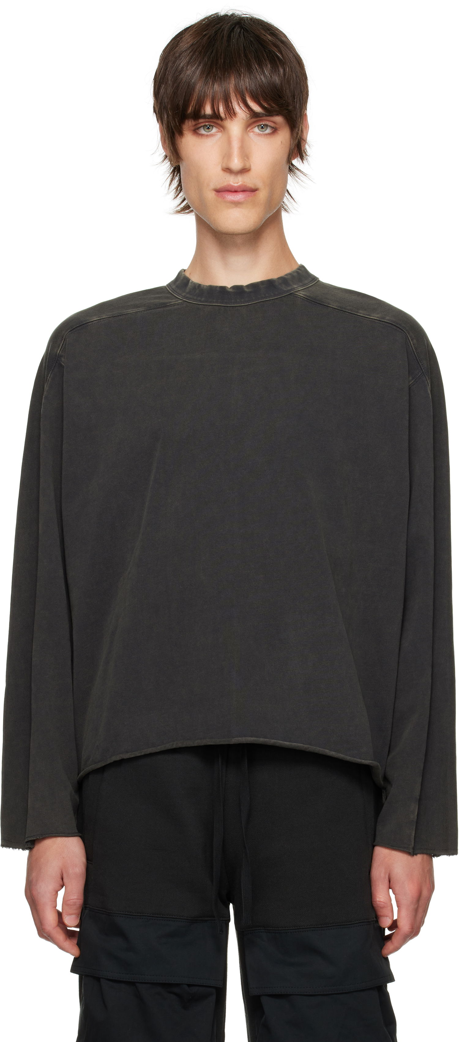 T-shirt Entire Studios Heavy Long Sleeve T-shirt Sort | ES2486WB, 0